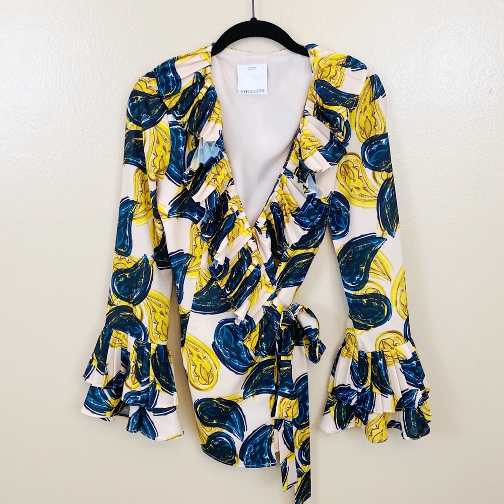 C/Meo Collective Wrap Blouse - Size Small